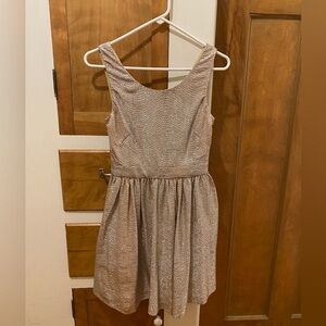 Shimmery Gold Mini Dress by Adrianna Papell Size Small